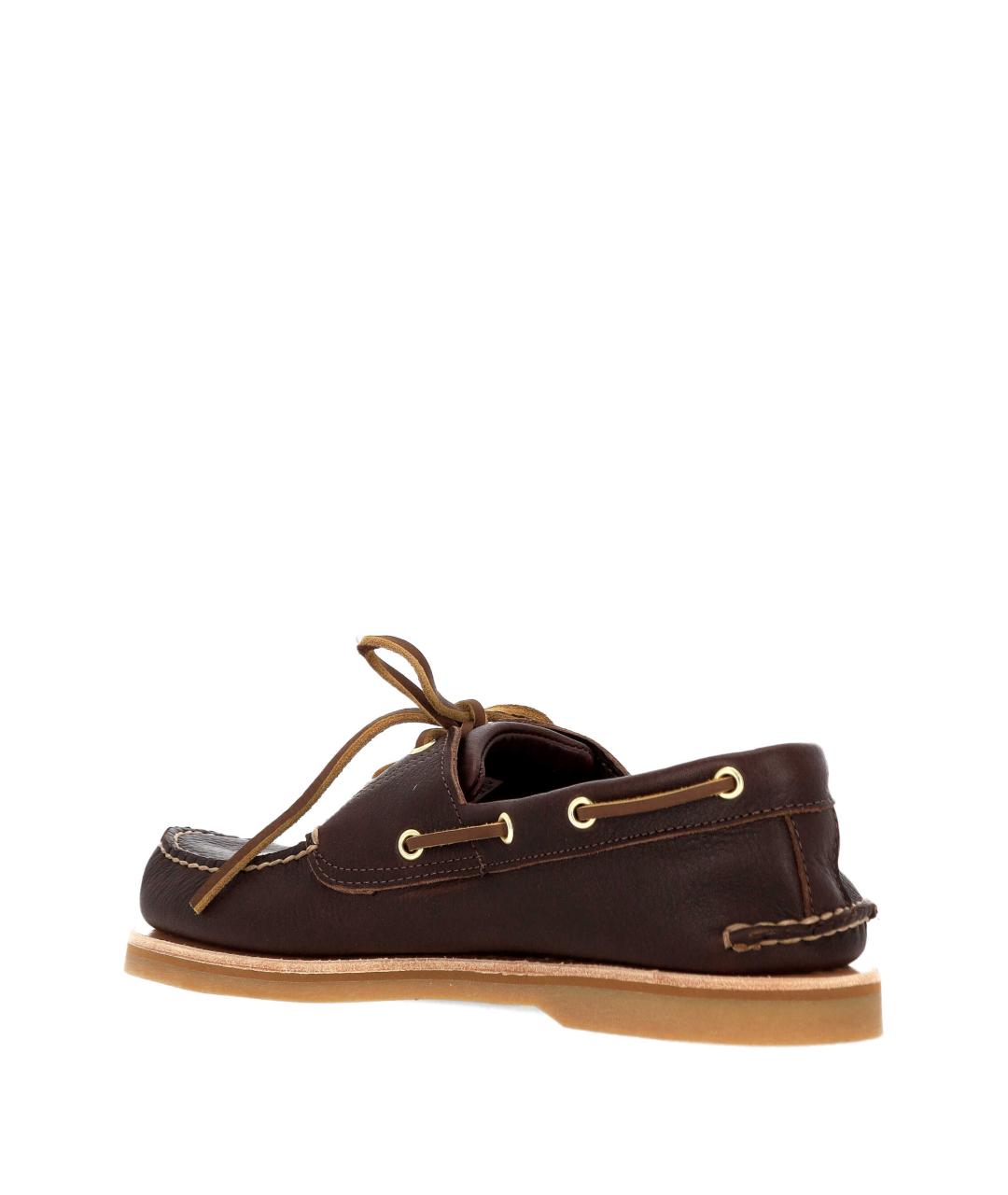 TIMBERLAND Коричневые кожаные низкие ботинки, фото 3