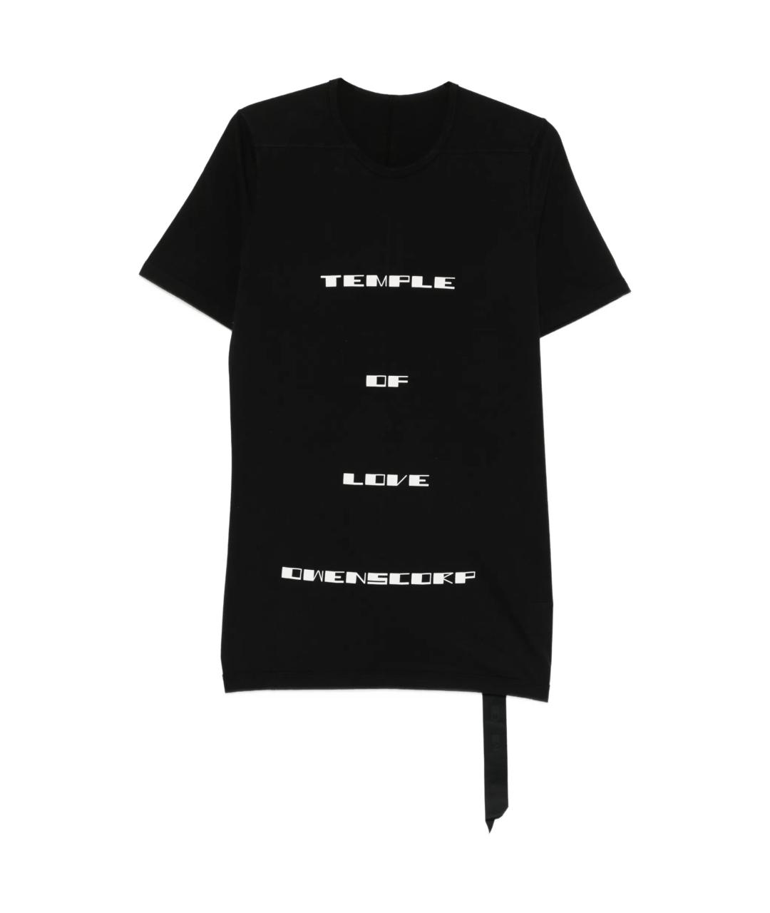 RICK OWENS DRKSHDW Черная хлопковая футболка, фото 1