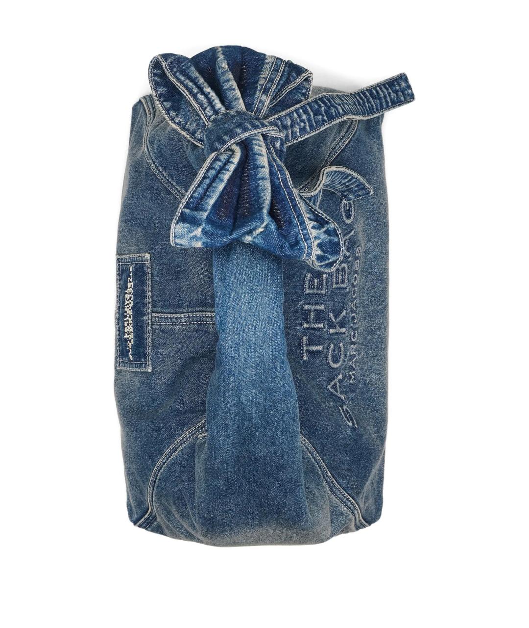 MARC JACOBS Синяя хлопковая сумка с короткими ручками, фото 4