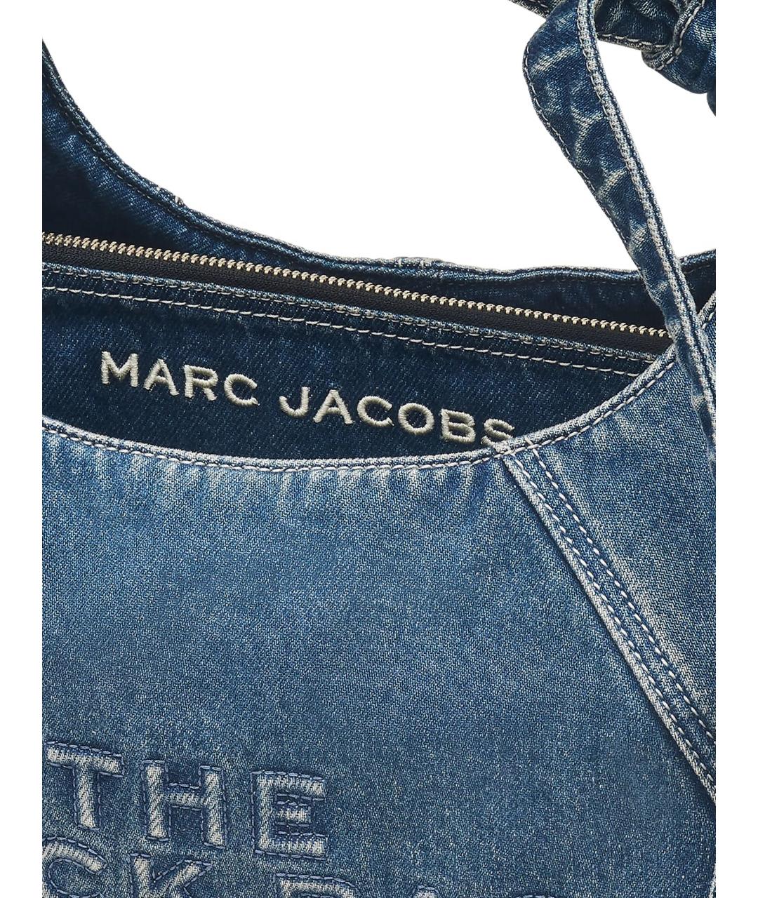 MARC JACOBS Синяя хлопковая сумка с короткими ручками, фото 5