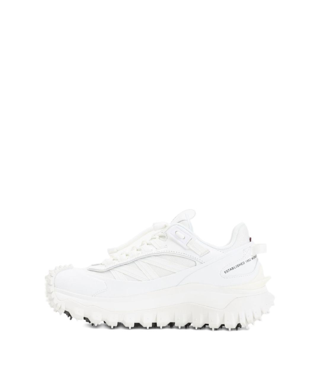 MONCLER Белые текстильные кроссовки, фото 3