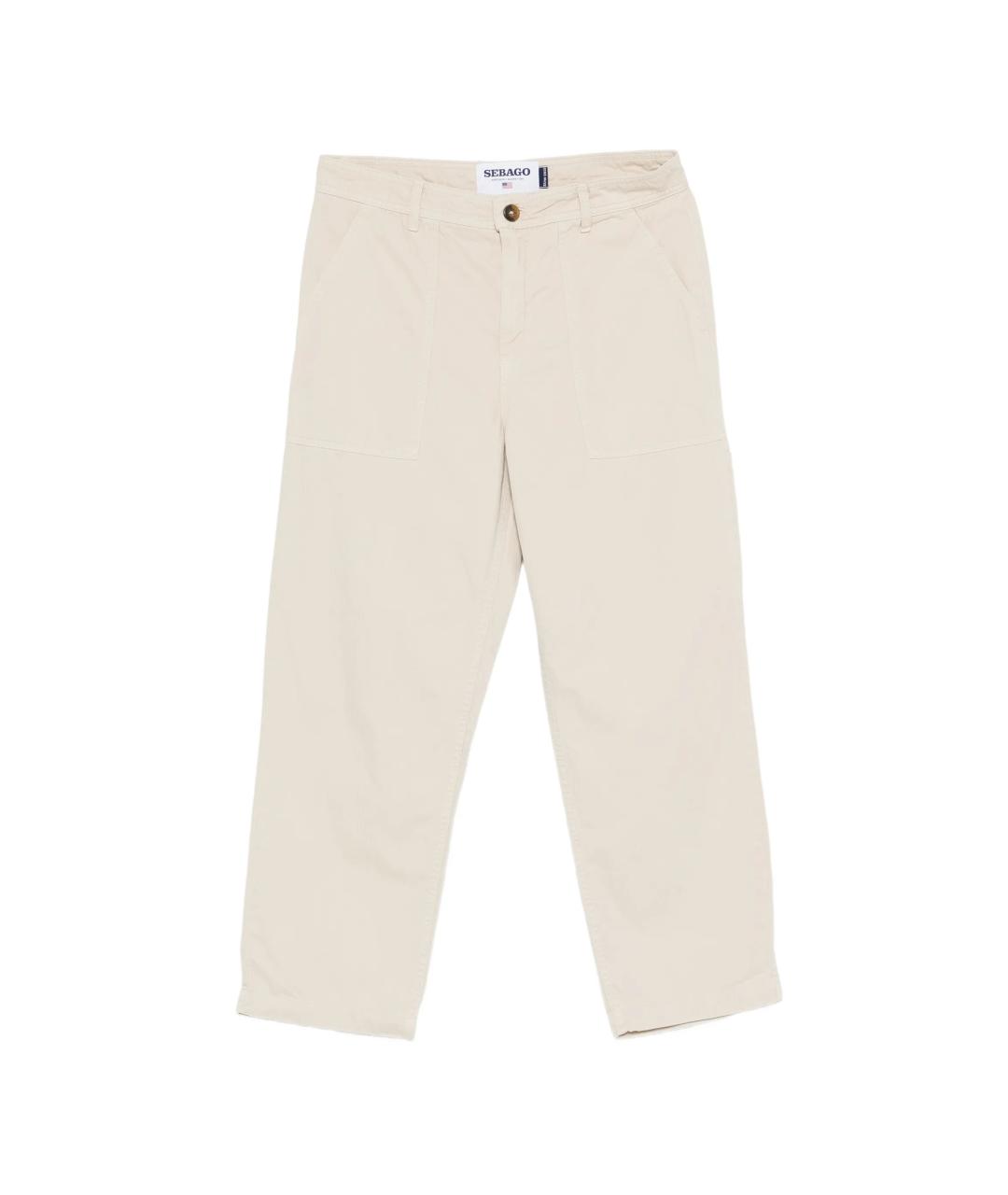 SEBAGO Бежевые хлопковые повседневные брюки, фото 1