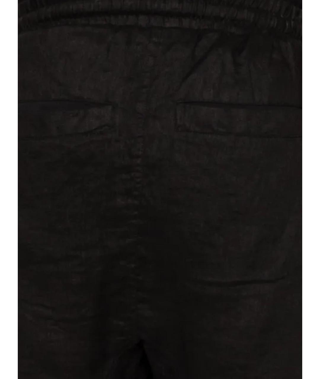 THOM KROM Черные льняные шорты, фото 3