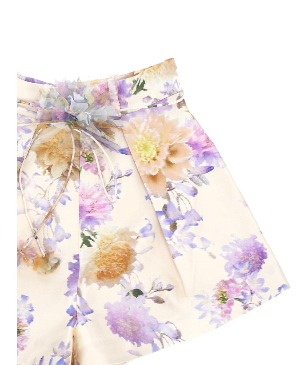 ZIMMERMANN Мульти шелковые шорты, фото 2