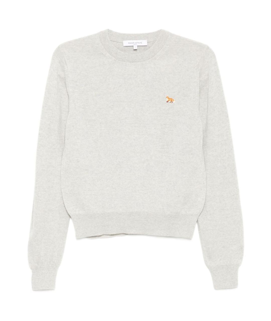 MAISON KITSUNE Серый шерстяной джемпер / свитер, фото 1