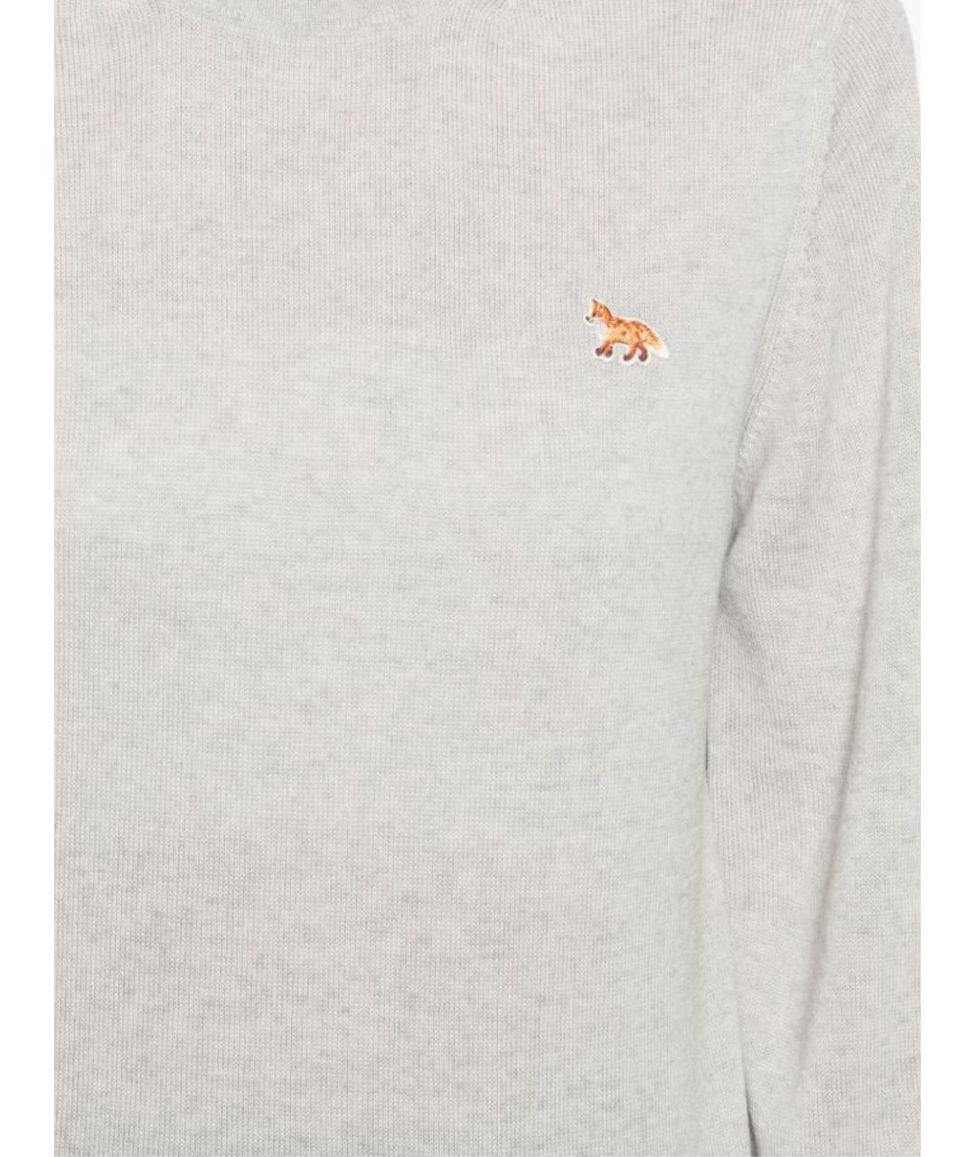 MAISON KITSUNE Серый шерстяной джемпер / свитер, фото 2