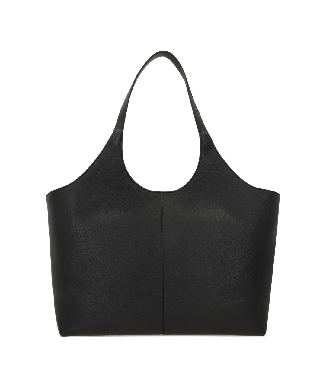 AESTHER EKME Черная кожаная сумка тоут, фото 1