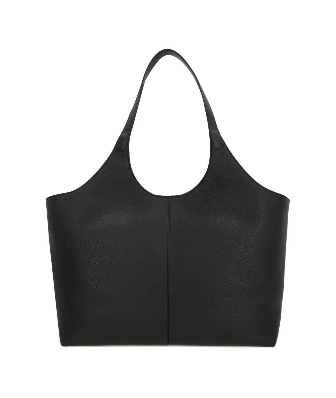 AESTHER EKME Черная кожаная сумка тоут, фото 3