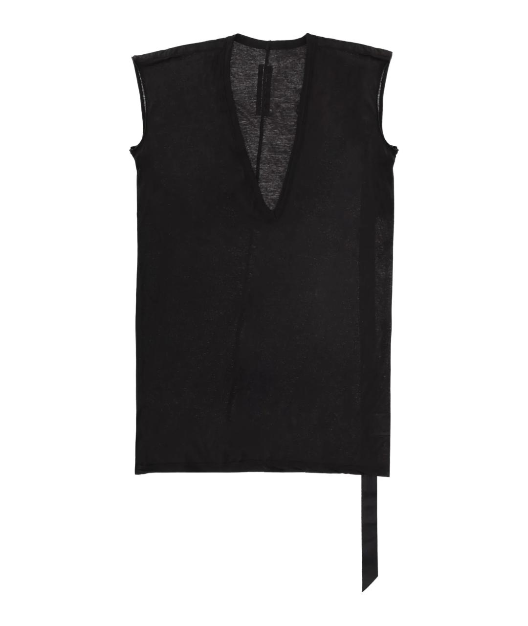 RICK OWENS DRKSHDW Черная хлопковая футболка, фото 1