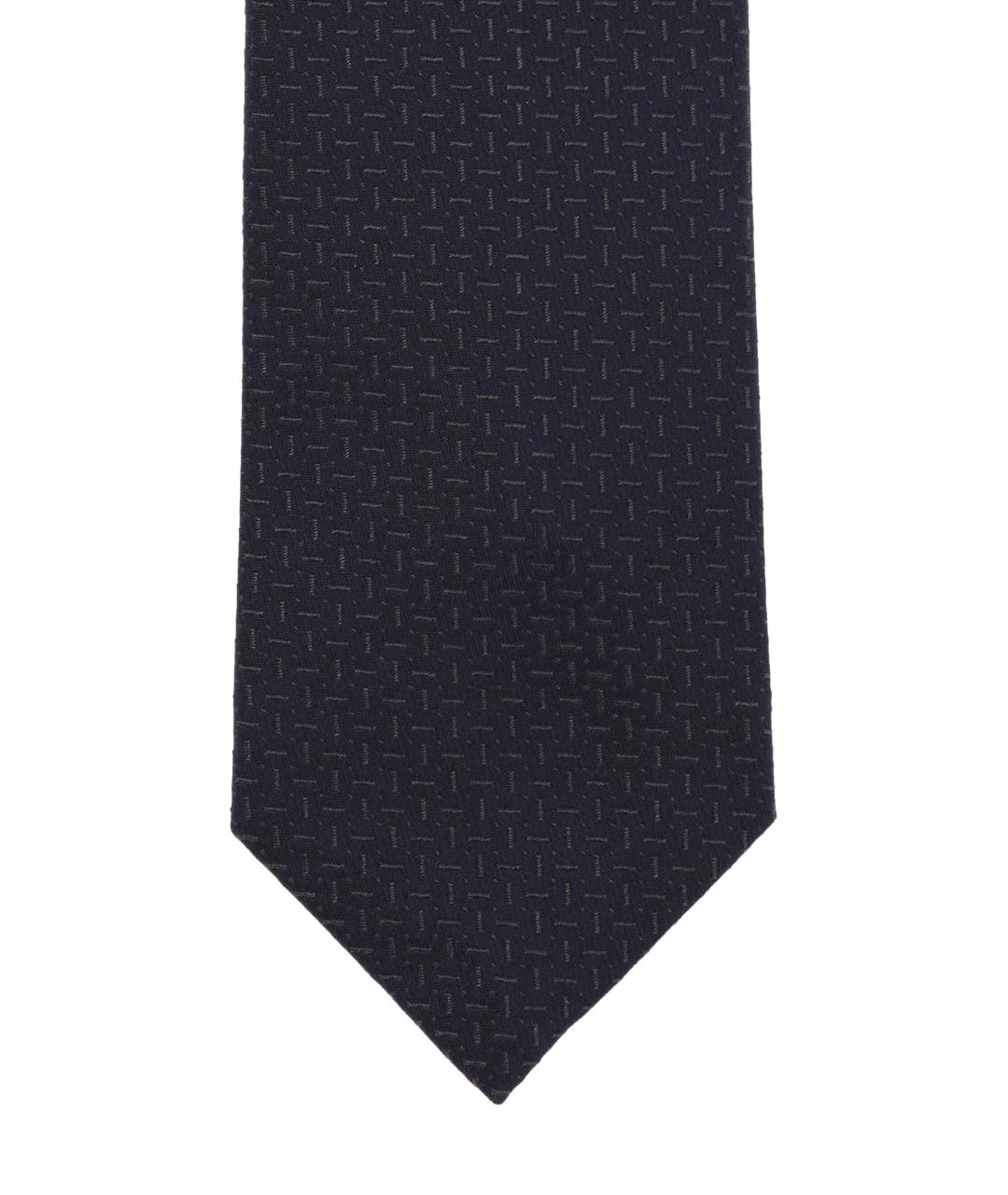 BARBA Темно-синий шелковый галстук, фото 2