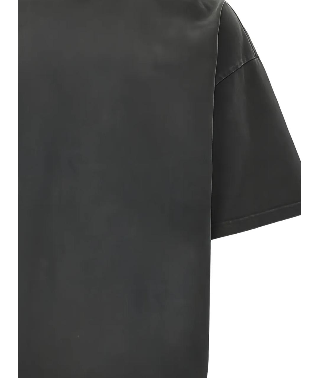 entire studios Черная хлопковая футболка, фото 2