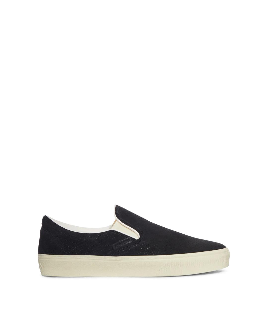 TOM FORD Черные замшевые слипоны, фото 1