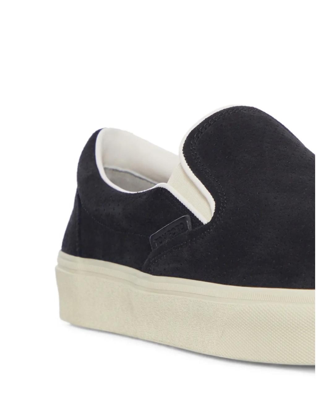 TOM FORD Черные замшевые слипоны, фото 4