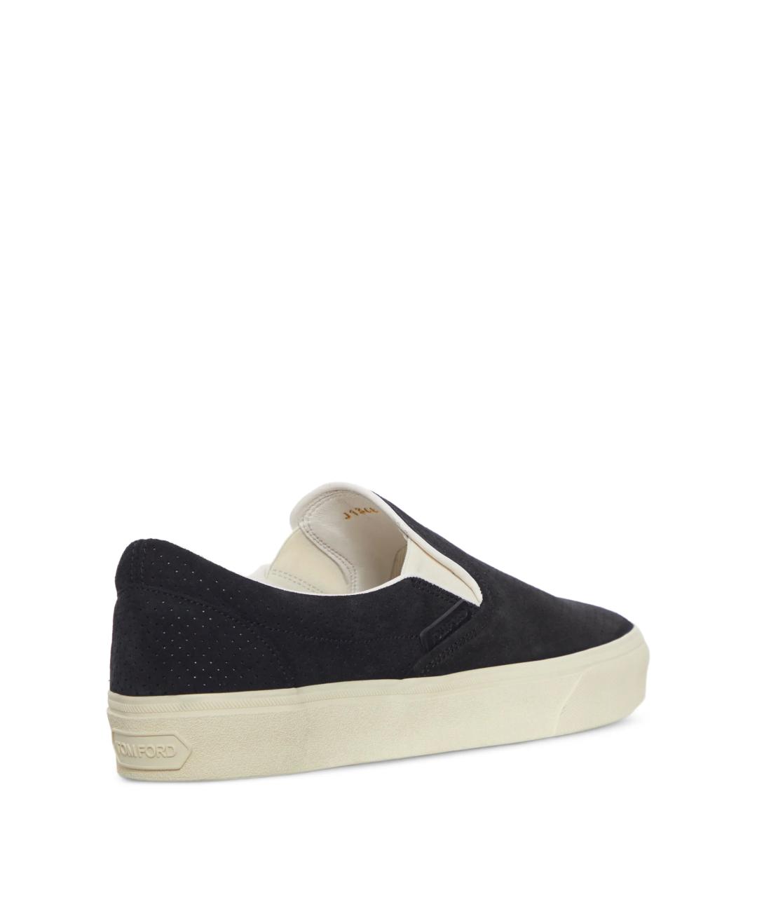 TOM FORD Черные замшевые слипоны, фото 3