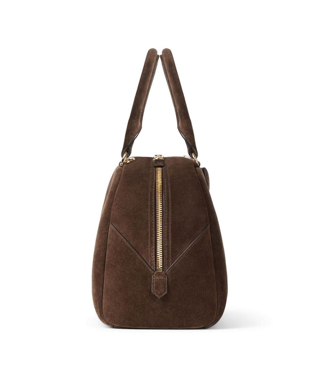 GIVENCHY Коричневая замшевая сумка тоут, фото 2