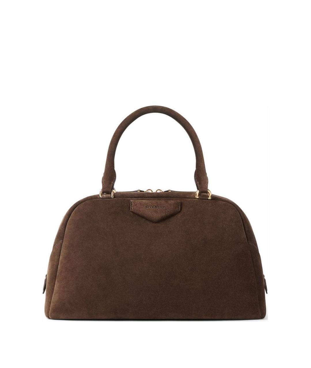 GIVENCHY Коричневая замшевая сумка тоут, фото 1