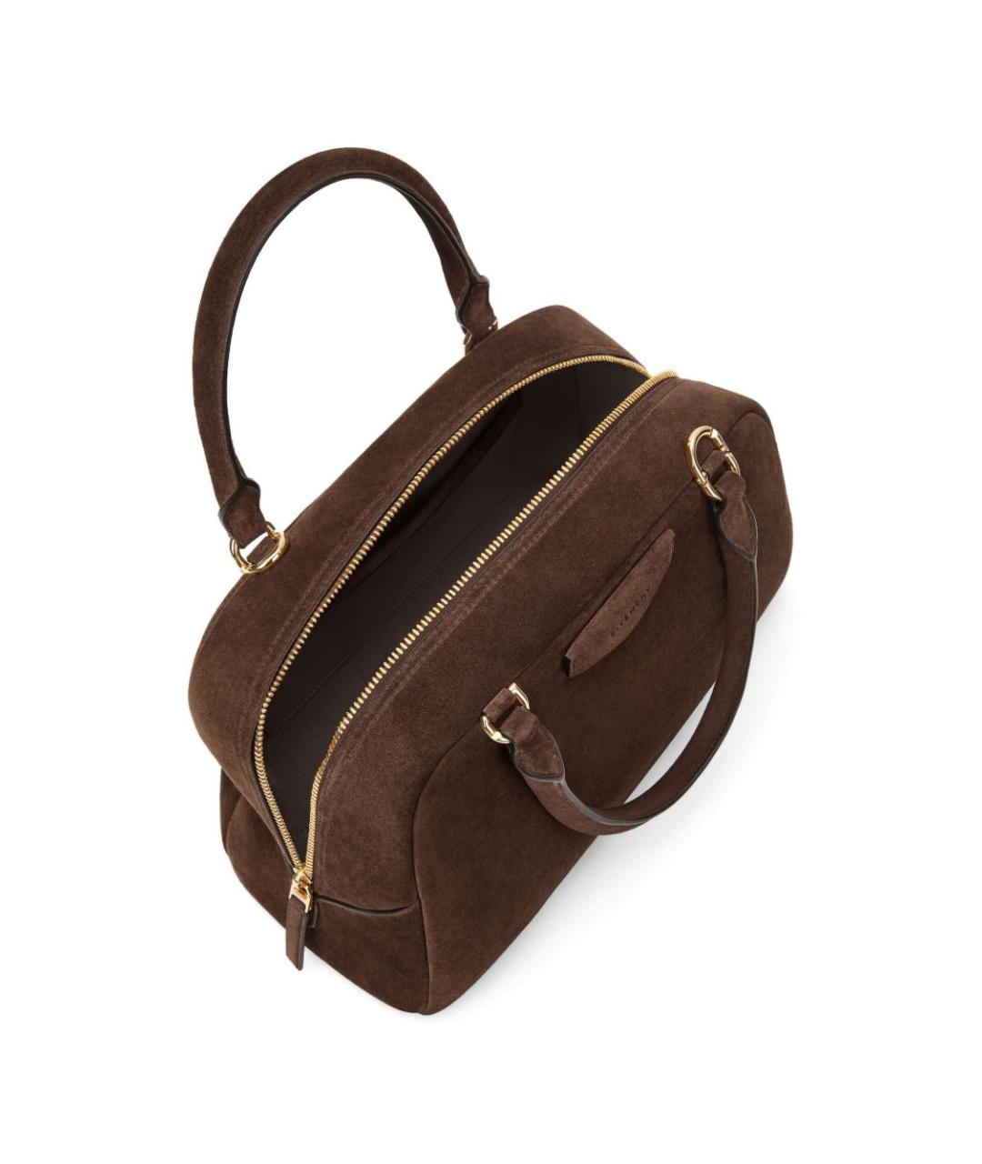 GIVENCHY Коричневая замшевая сумка тоут, фото 4