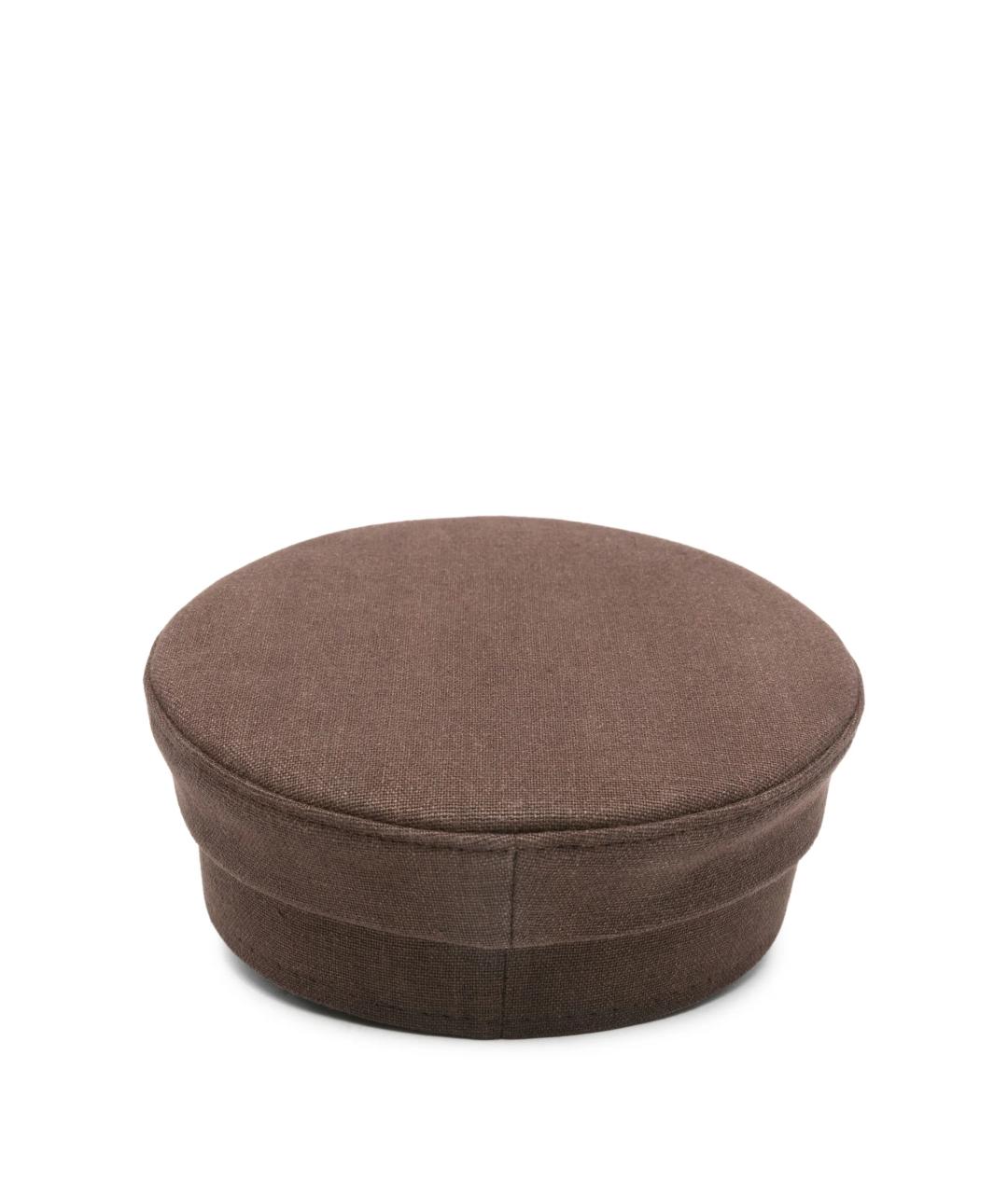 RUSLAN BAGINSKIY Коричневая хлопковая кепка, фото 3