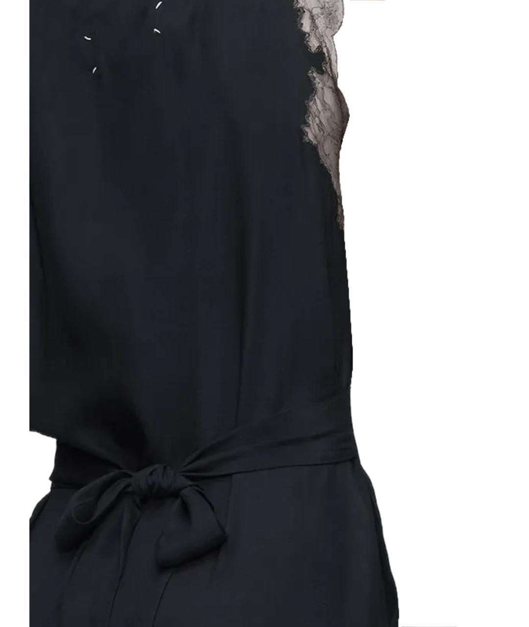 MAISON MARGIELA Черное ацетатное платье, фото 3