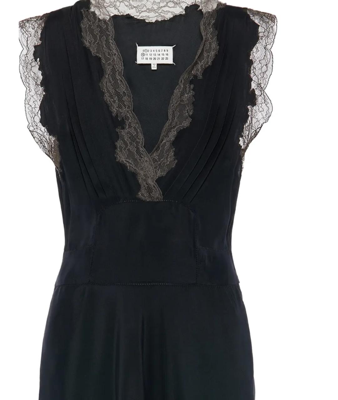 MAISON MARGIELA Черное ацетатное платье, фото 2