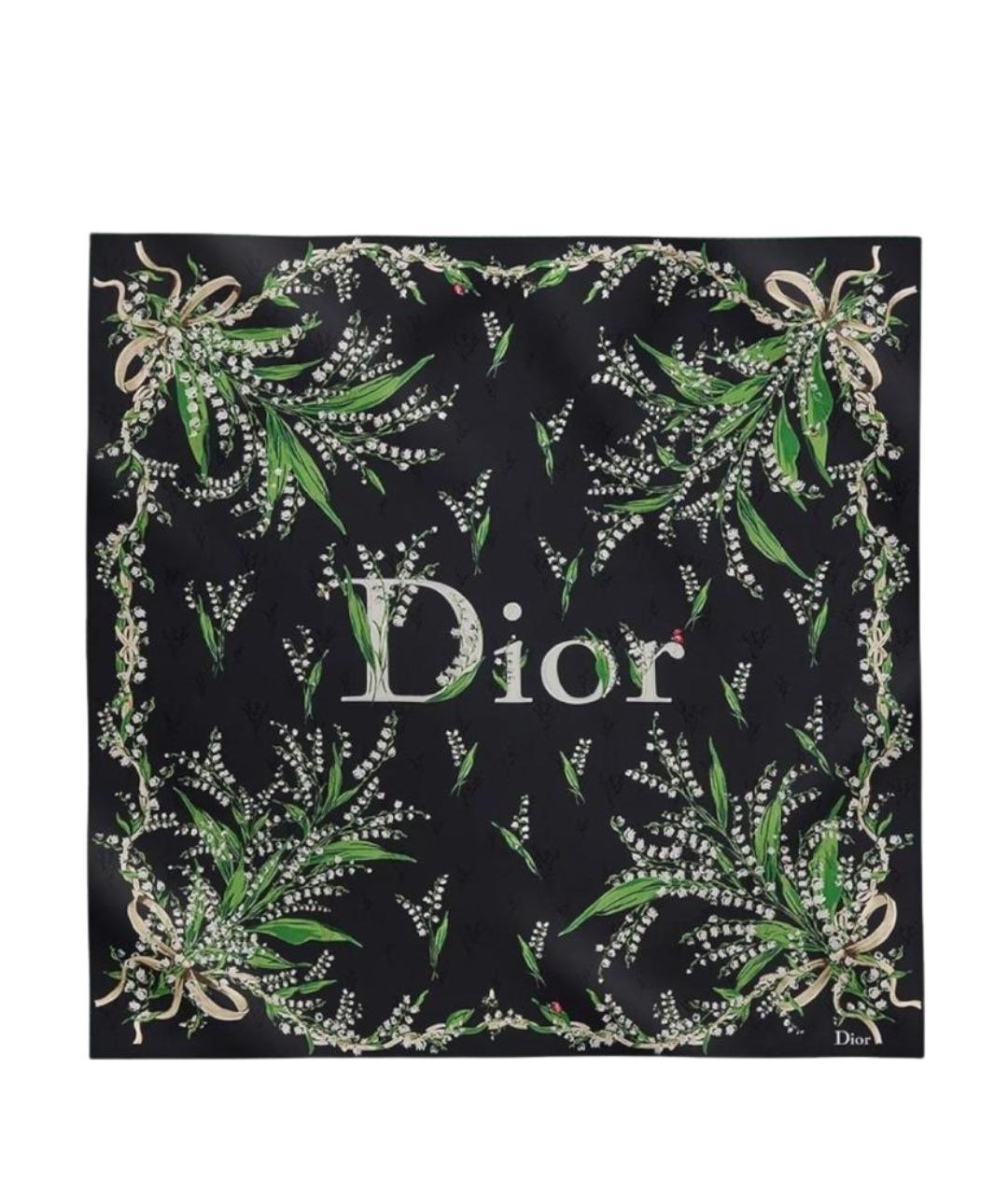 CHRISTIAN DIOR Мульти шелковый платок, фото 1