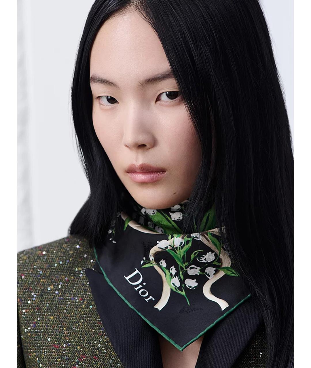 CHRISTIAN DIOR Мульти шелковый платок, фото 2