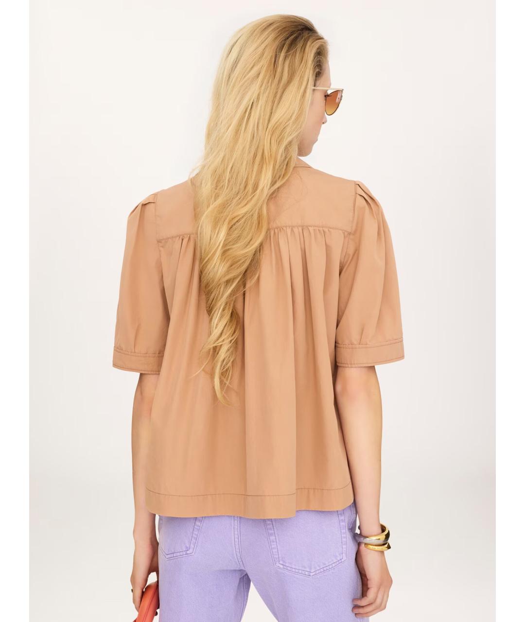 CHLOE Бежевая хлопковая рубашка, фото 4