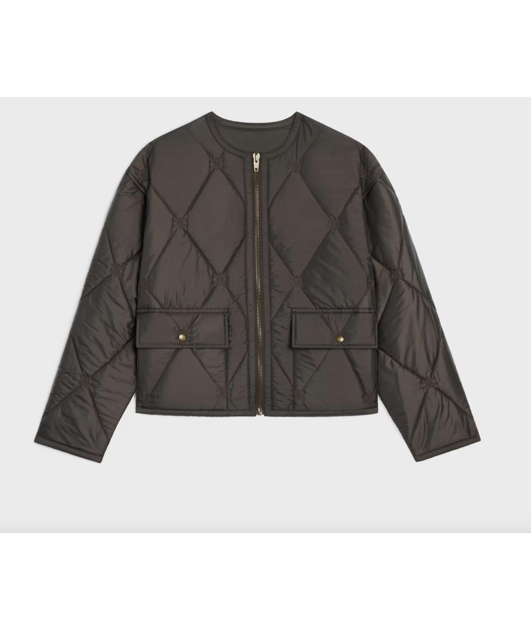 CELINE Зеленая полиэстеровая куртка, фото 4