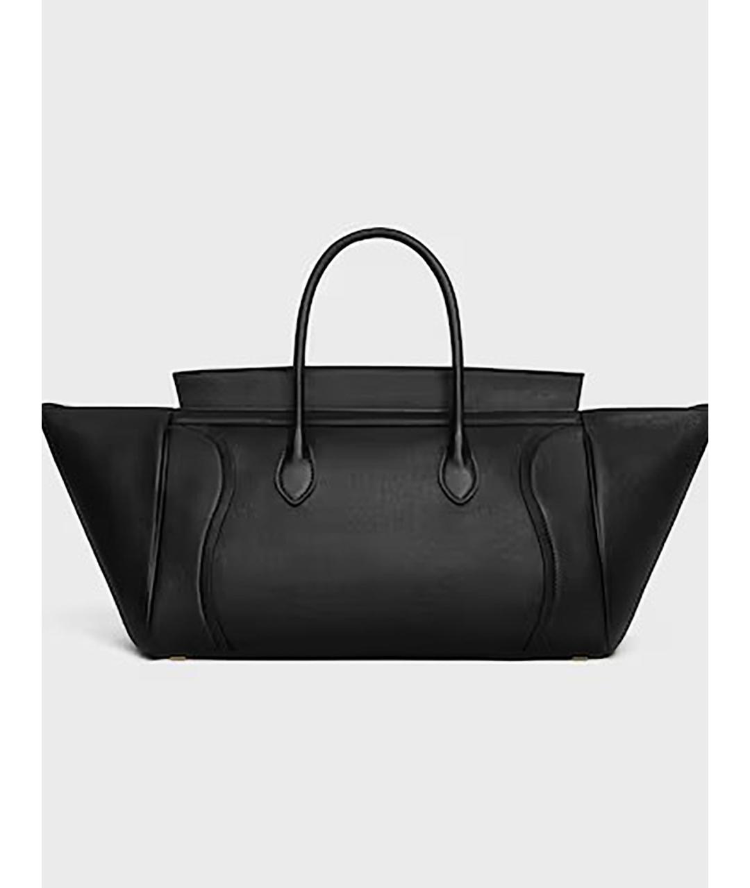 CELINE Черная кожаная сумка через плечо, фото 4