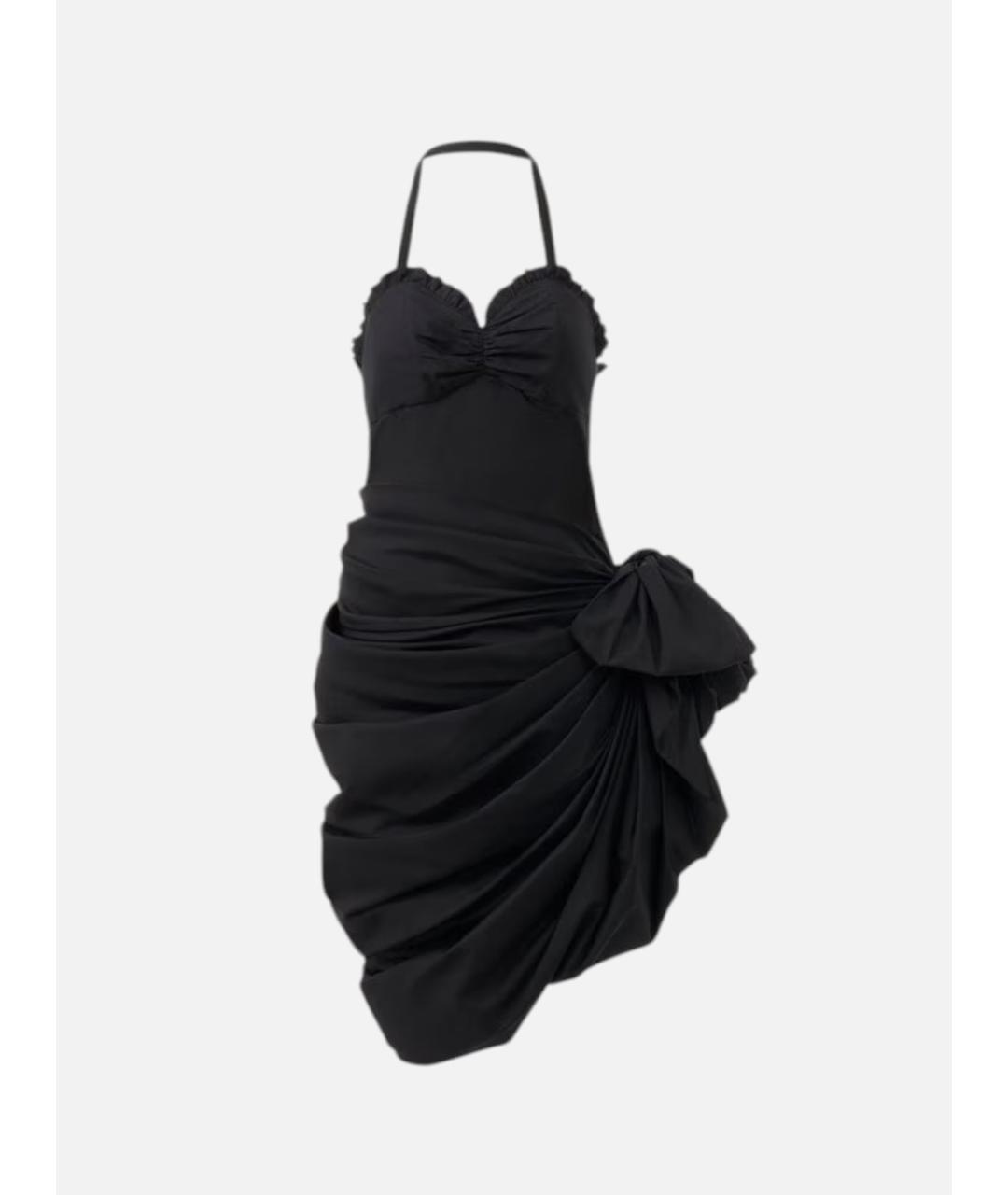 CHLOE Черное хлопковое вечернее платье, фото 5