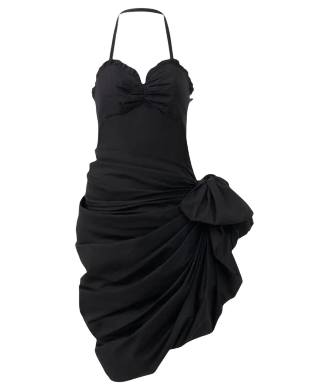 CHLOE Черное хлопковое вечернее платье, фото 1