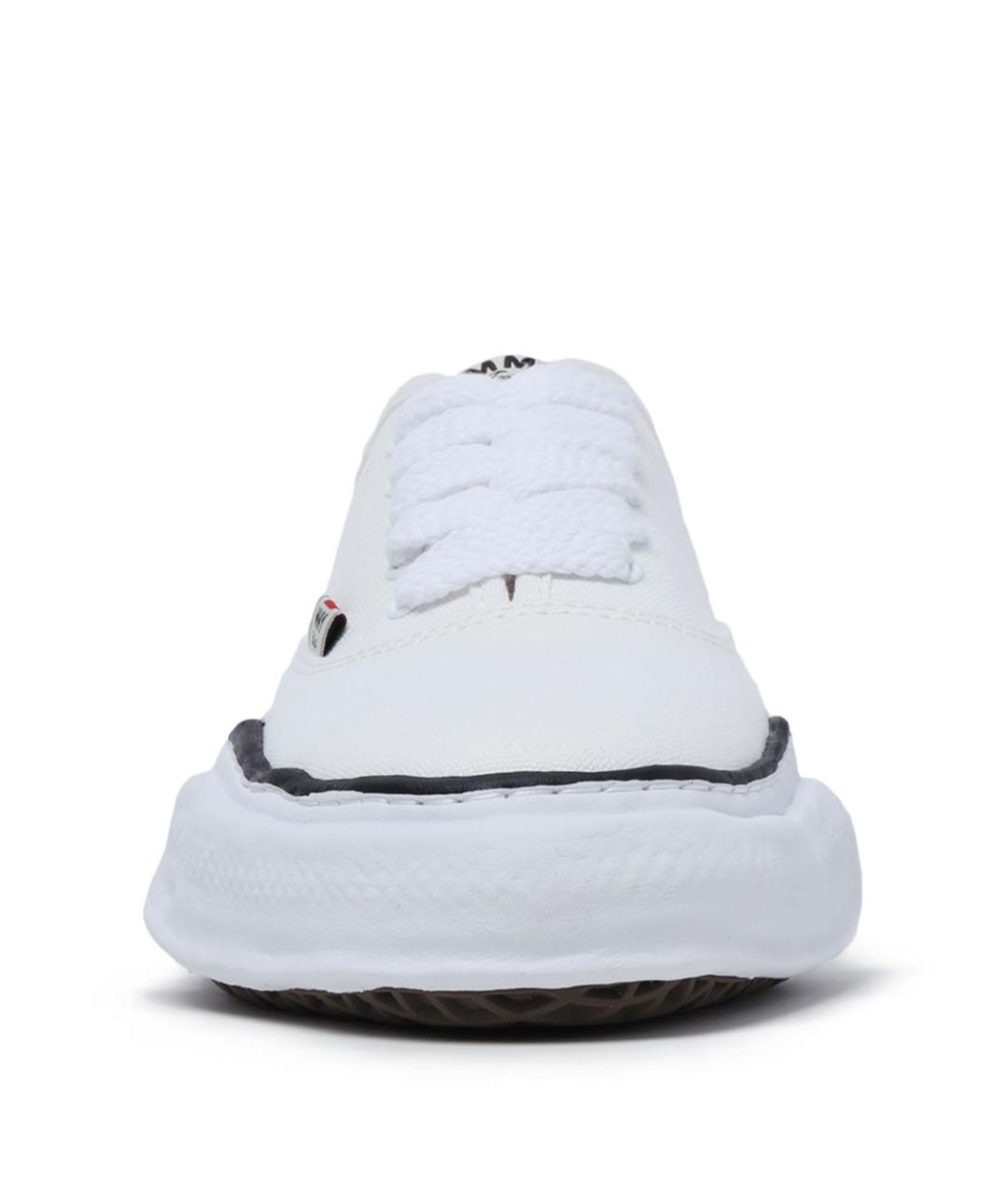 Mihara Yasuhiro Белые текстильные низкие кроссовки / кеды, фото 4