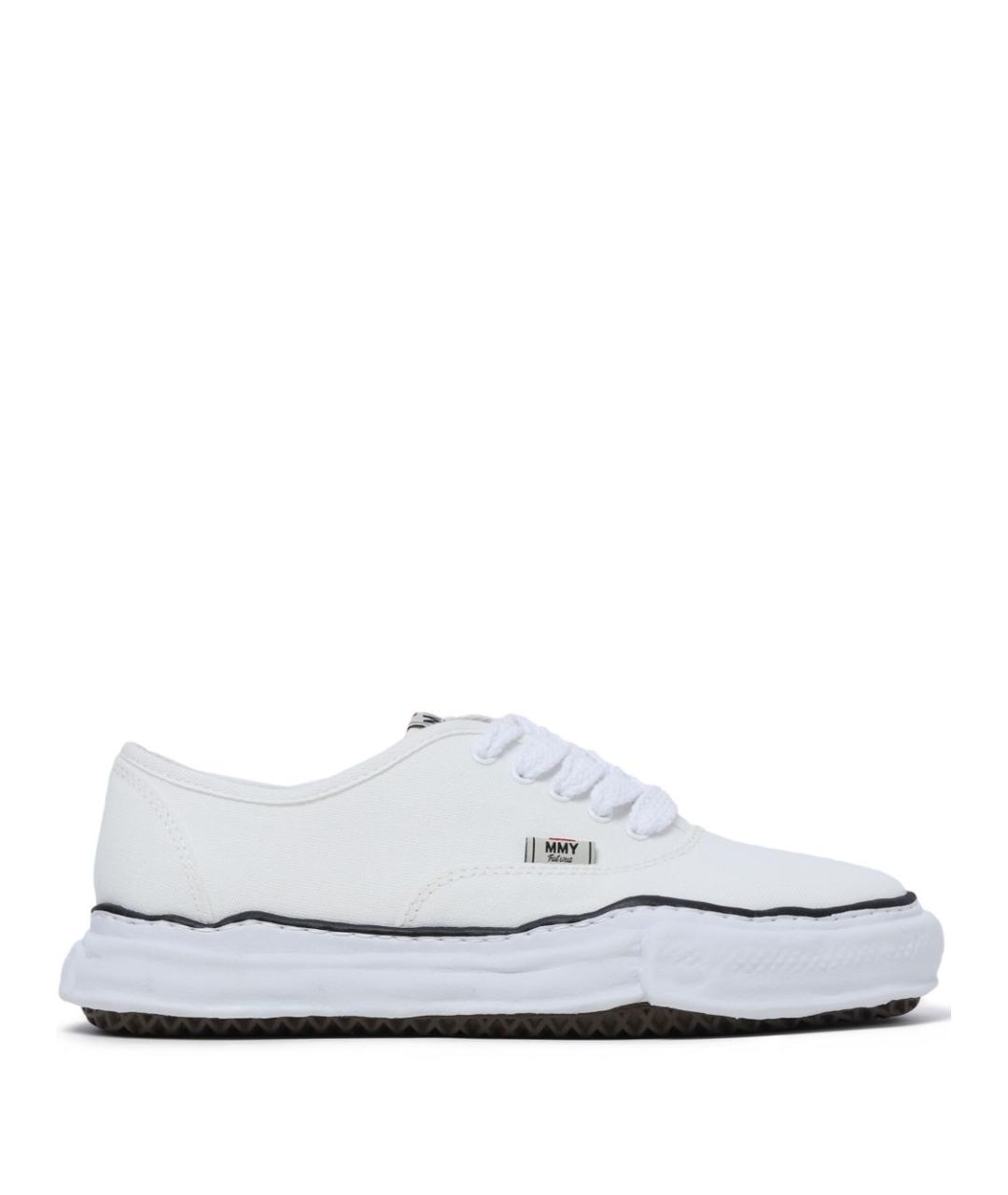 Mihara Yasuhiro Белые текстильные низкие кроссовки / кеды, фото 1