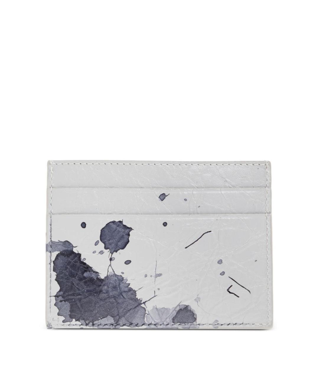 BALENCIAGA Серый кожаный кардхолдер, фото 3