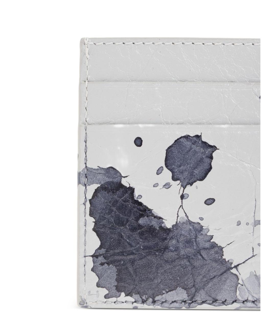 BALENCIAGA Серый кожаный кардхолдер, фото 4