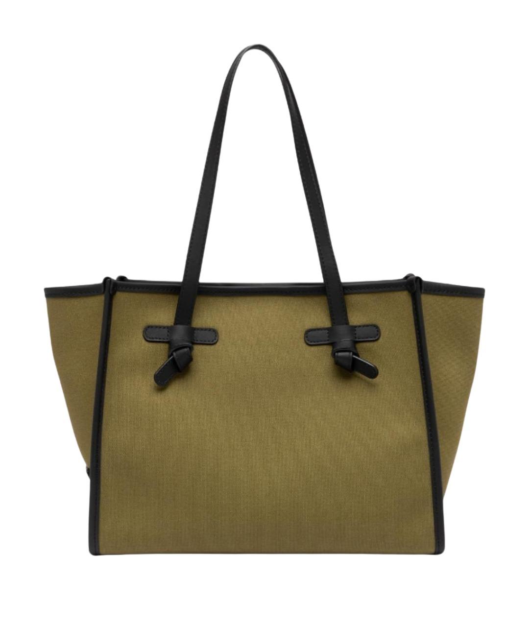 Gianni Chiarini Хаки тканевая сумка тоут, фото 1