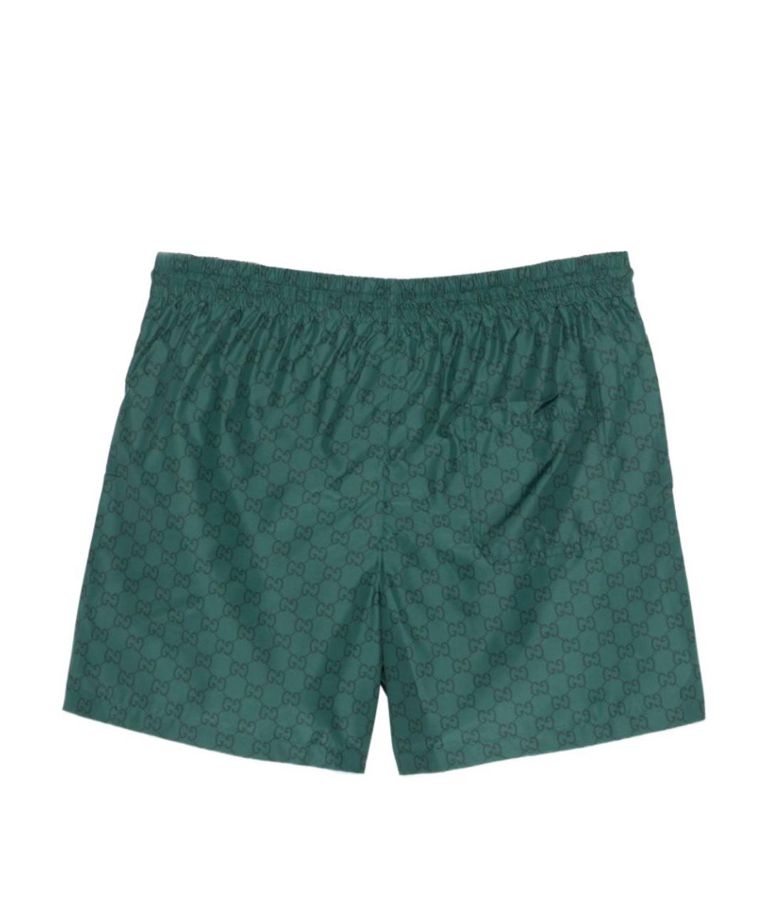GUCCI Зеленые полиамидовые шорты, фото 3