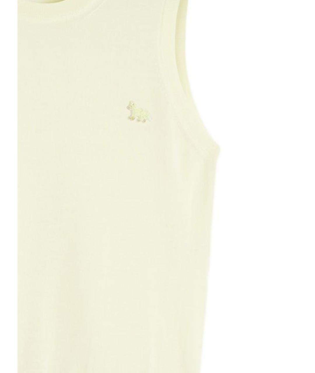 MAISON KITSUNE Бежевая шерстяная жилетка, фото 2