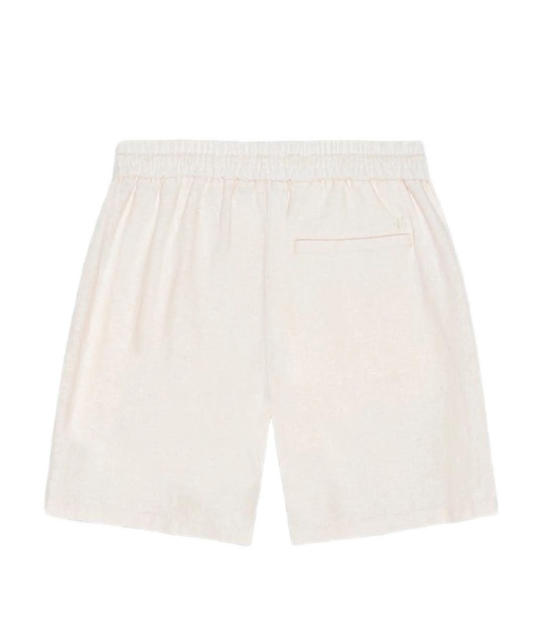 LES DEUX Белые льняные шорты, фото 3