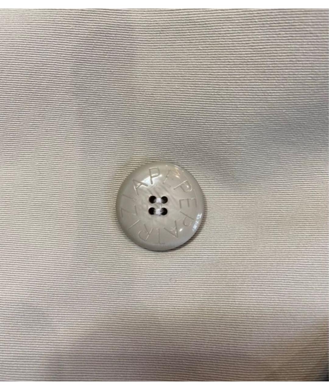 PATRIZIA PEPE Серый хлопковый тренч/плащ, фото 6