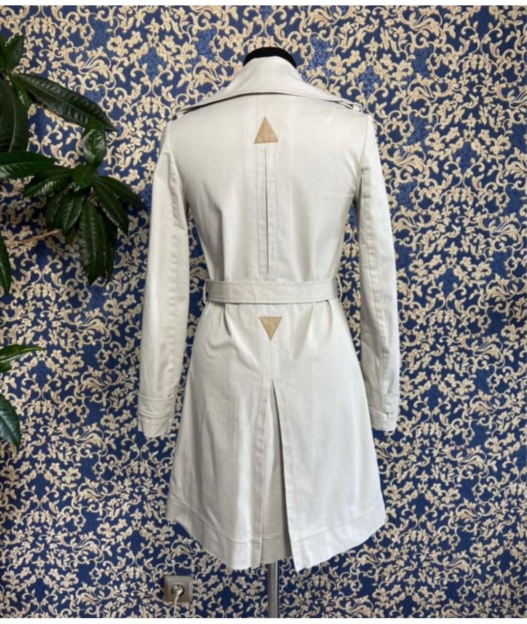 PATRIZIA PEPE Серый хлопковый тренч/плащ, фото 2