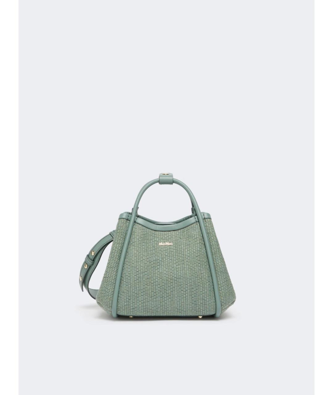 MAX MARA Зеленая хлопковая сумка через плечо, фото 4