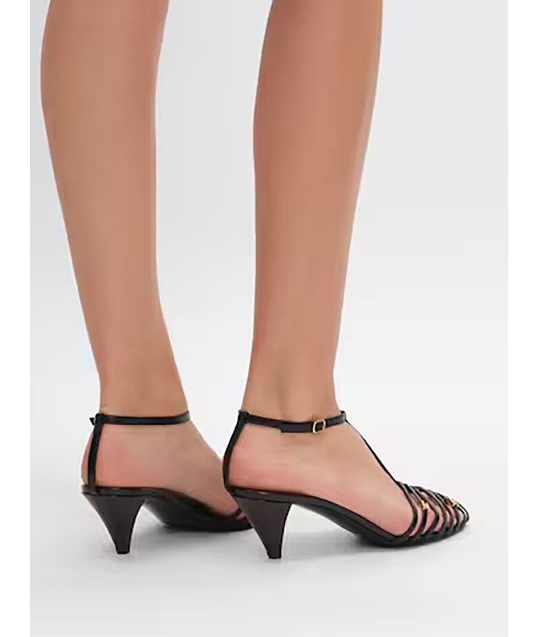 CELINE Черные кожаные туфли, фото 4