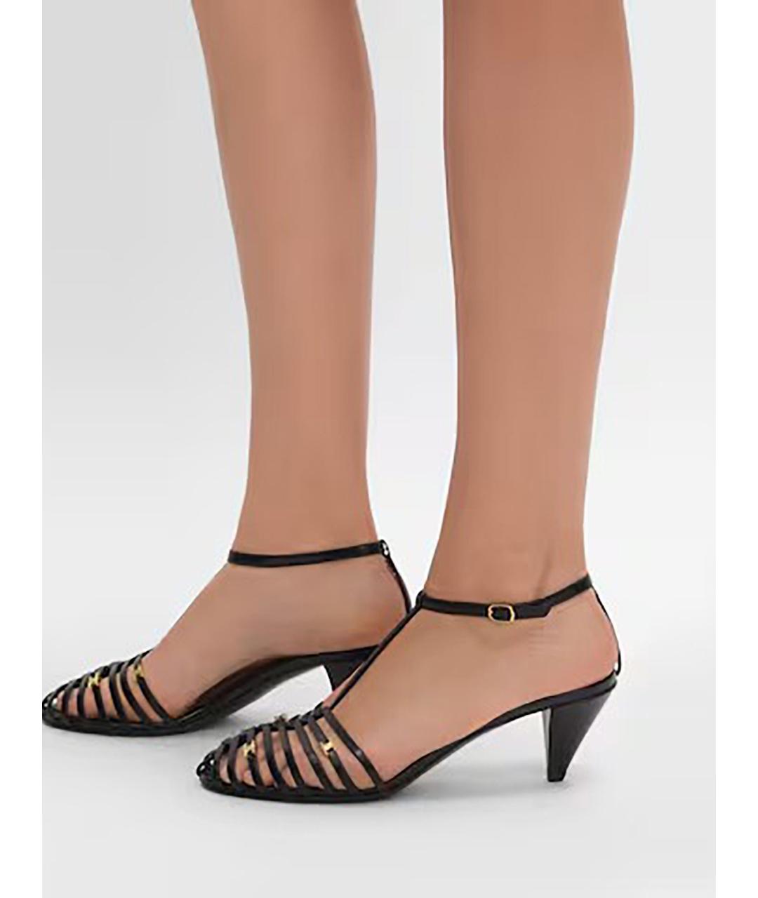 CELINE Черные кожаные туфли, фото 3