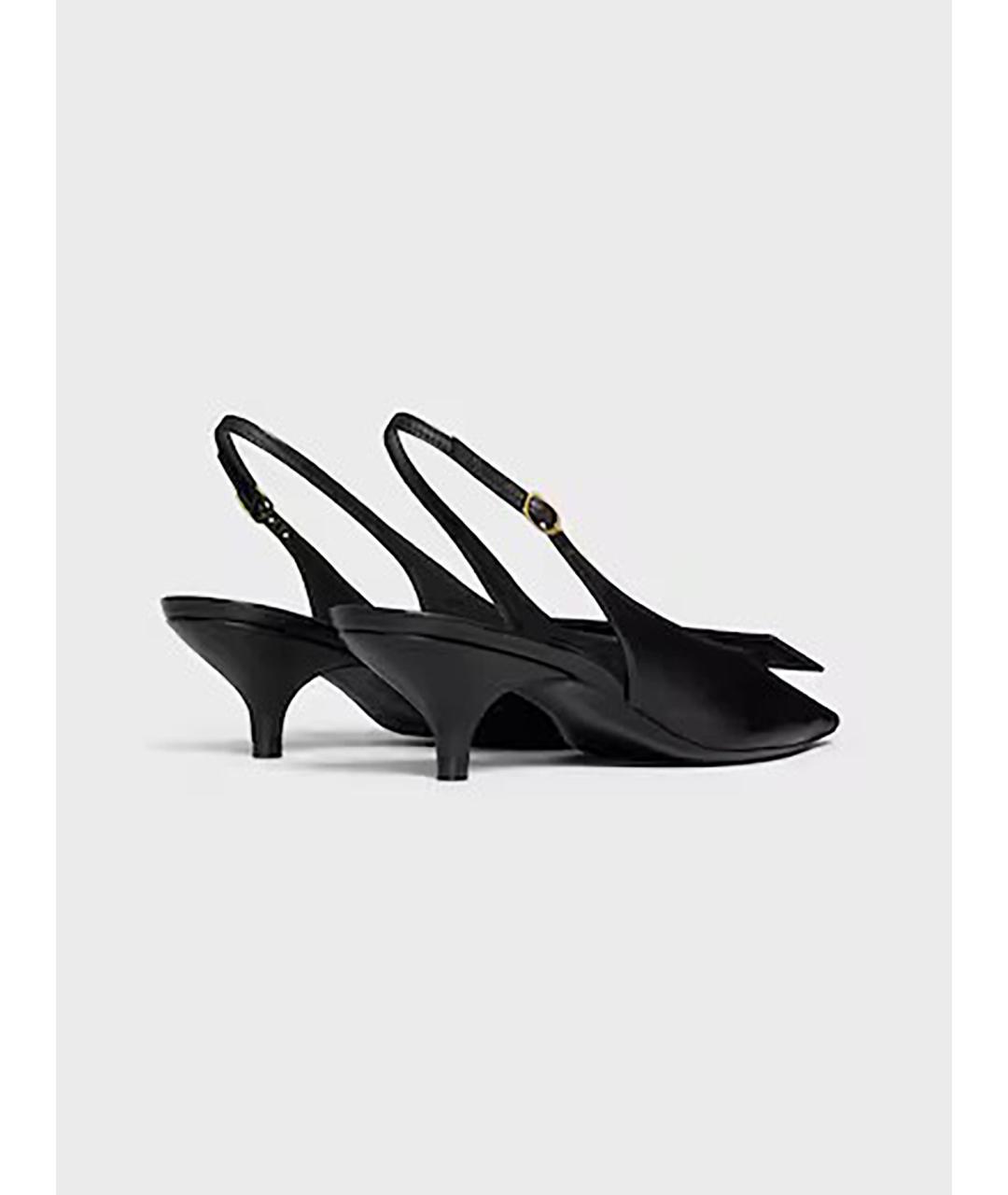 CELINE Черные кожаные туфли, фото 4