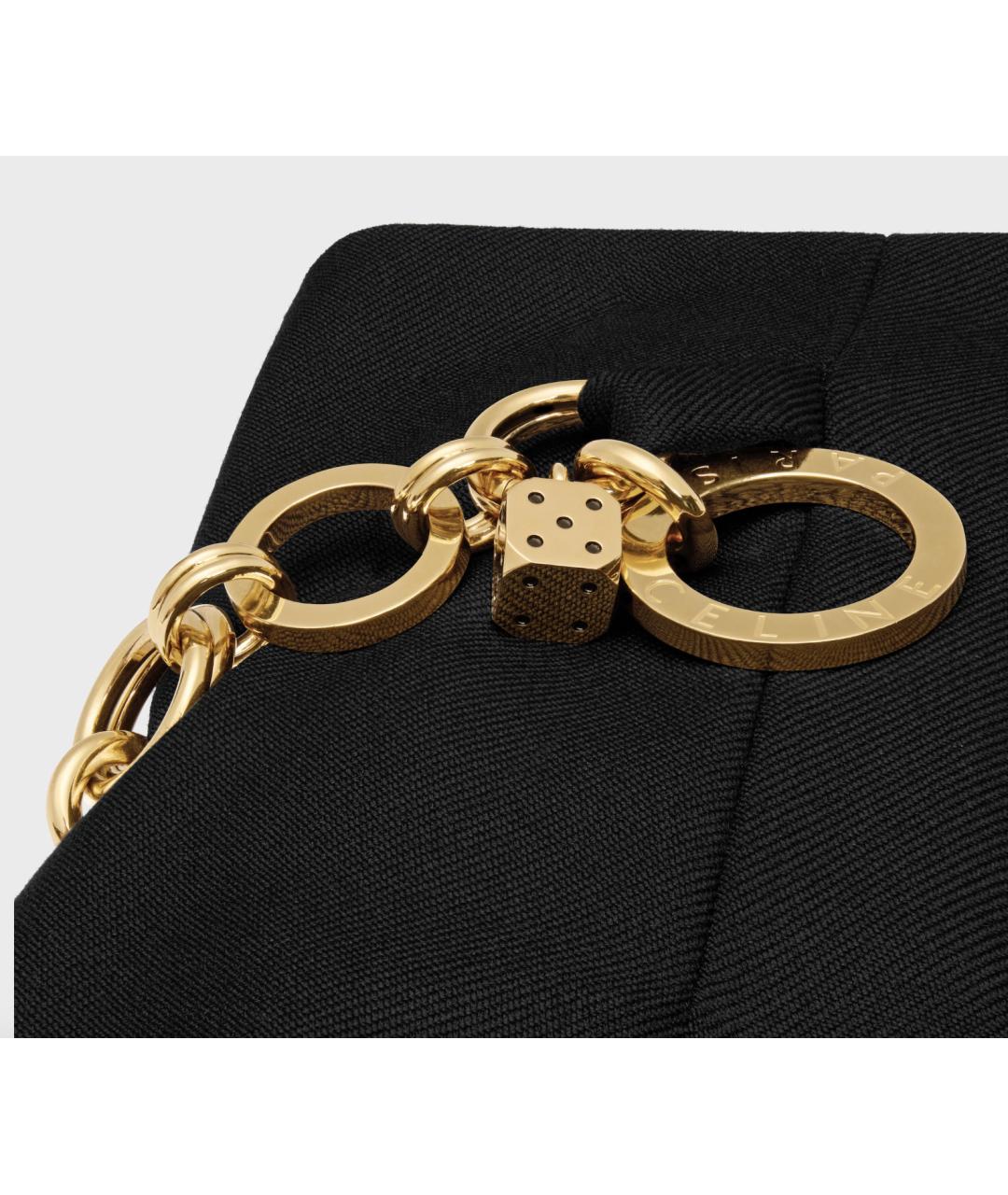 CELINE Черная шерстяная юбка миди, фото 4