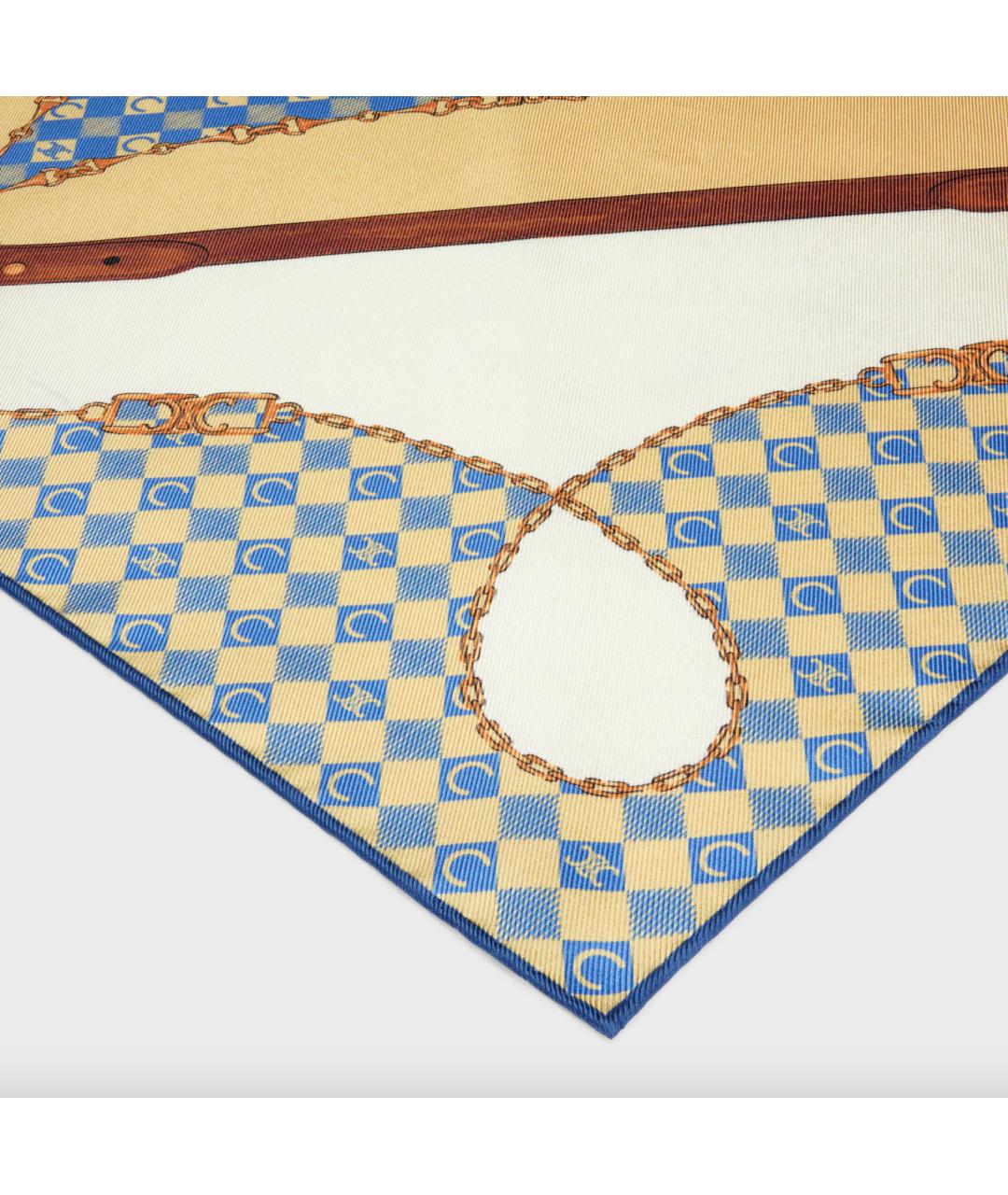 CELINE Мульти шелковый платок, фото 2