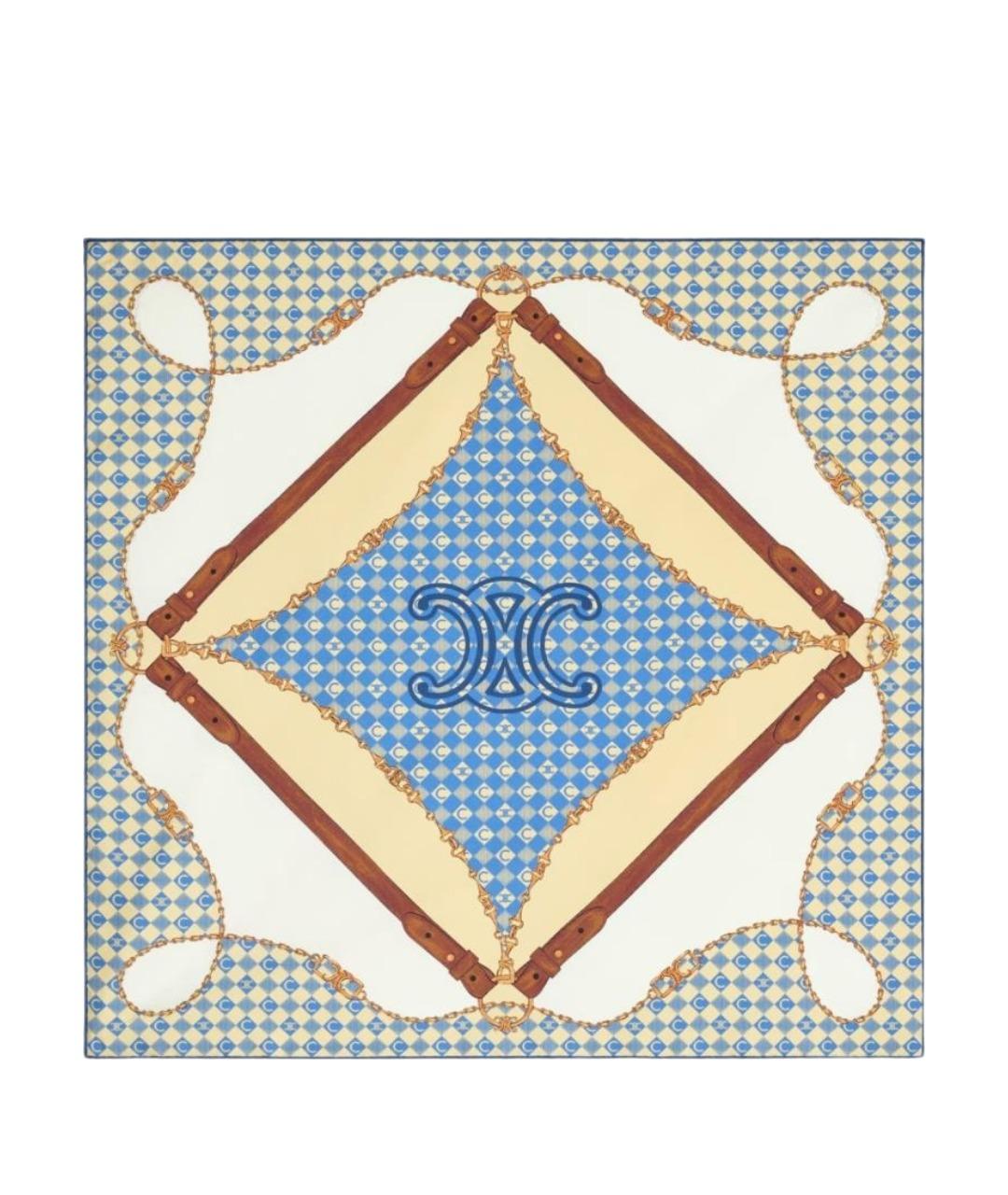 CELINE Мульти шелковый платок, фото 1