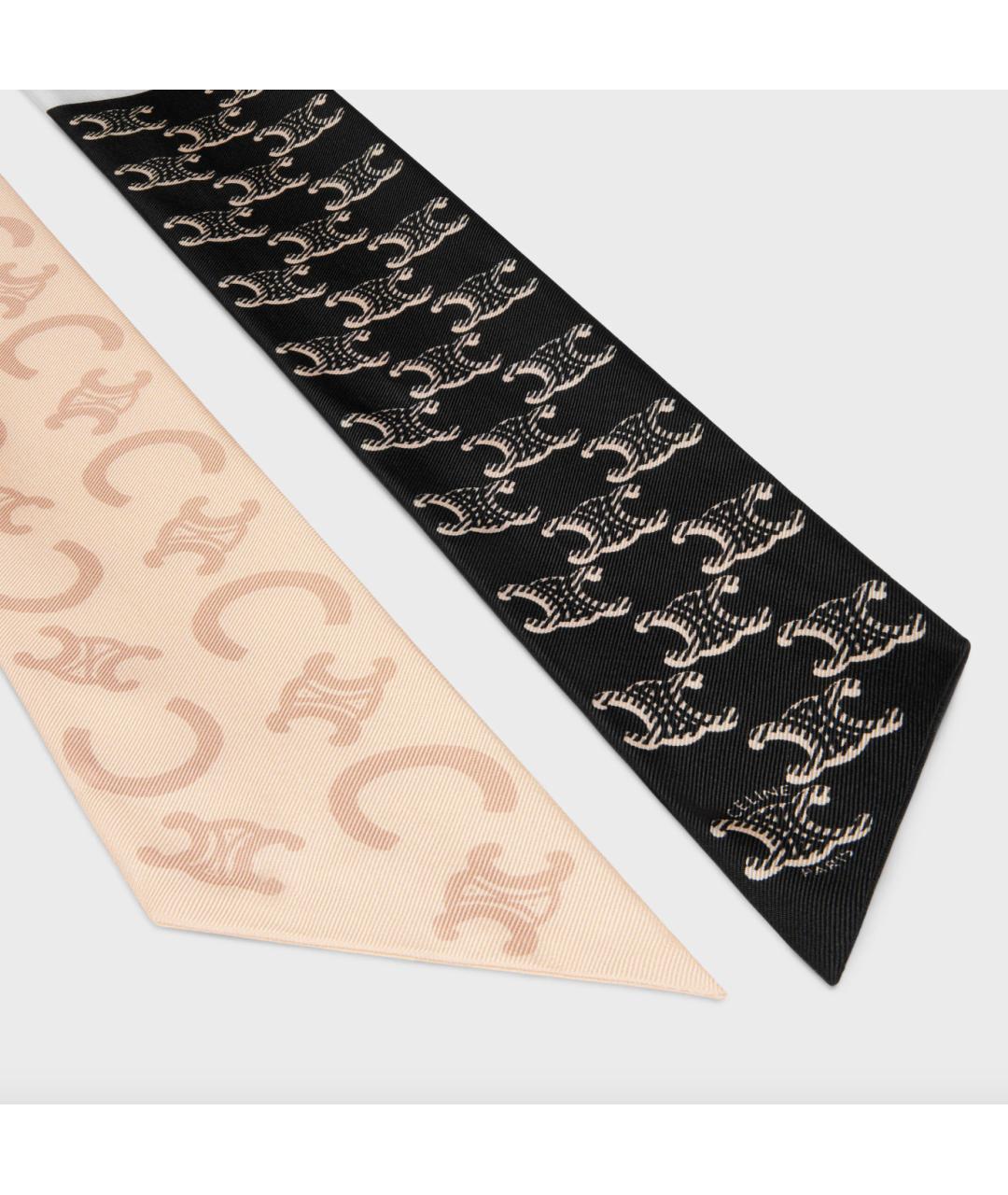 CELINE Мульти шелковый шарф, фото 3