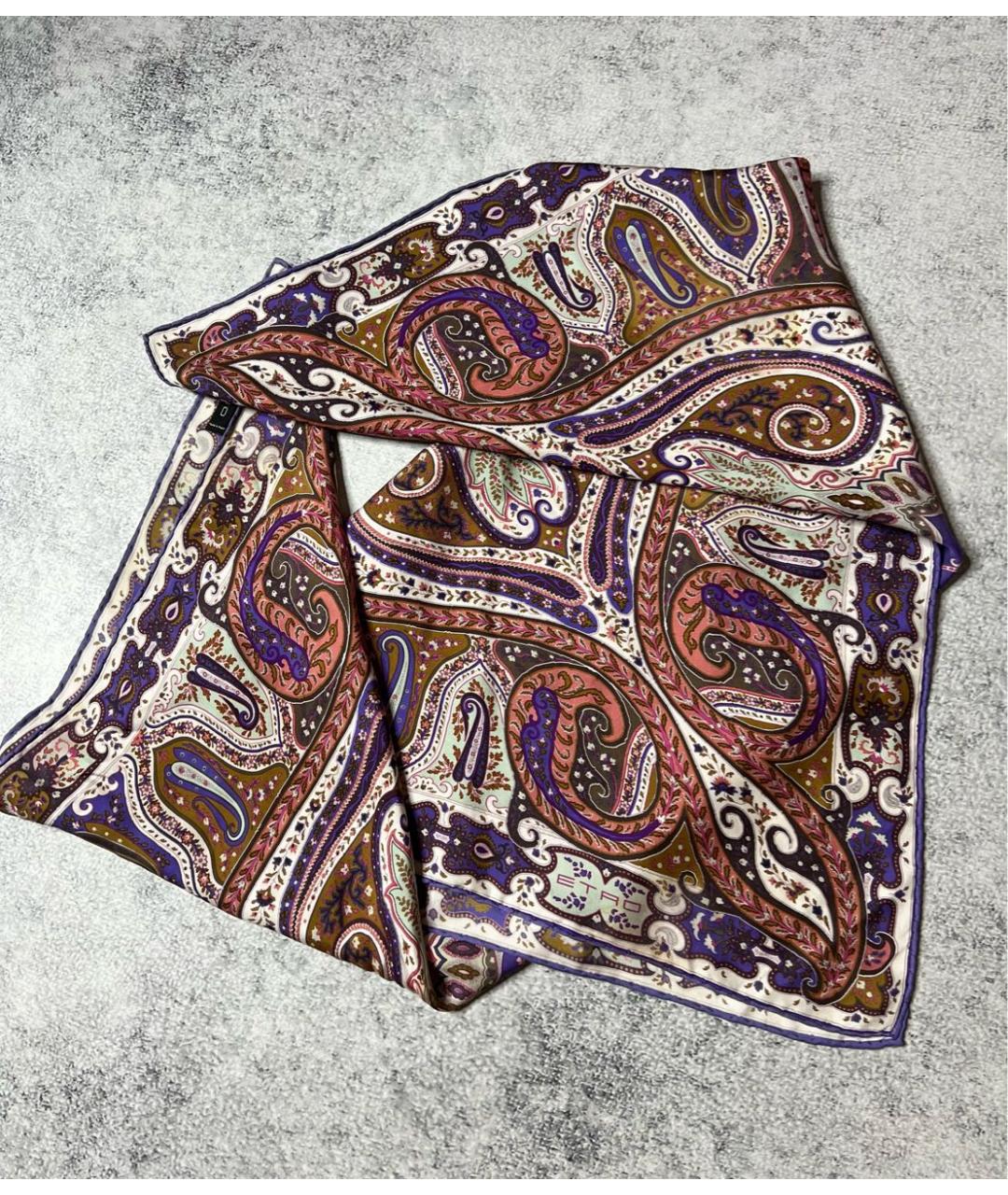 ETRO Мульти шелковый платок, фото 3